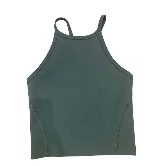 Lululemon High Neck Yoga Tank Top See measurement for size (looks XS) Green - Picture 1 of 3
